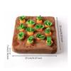 Carrot Pulling Toy Montessori Cuddly Board with Carrots GentlePull for Young Children,