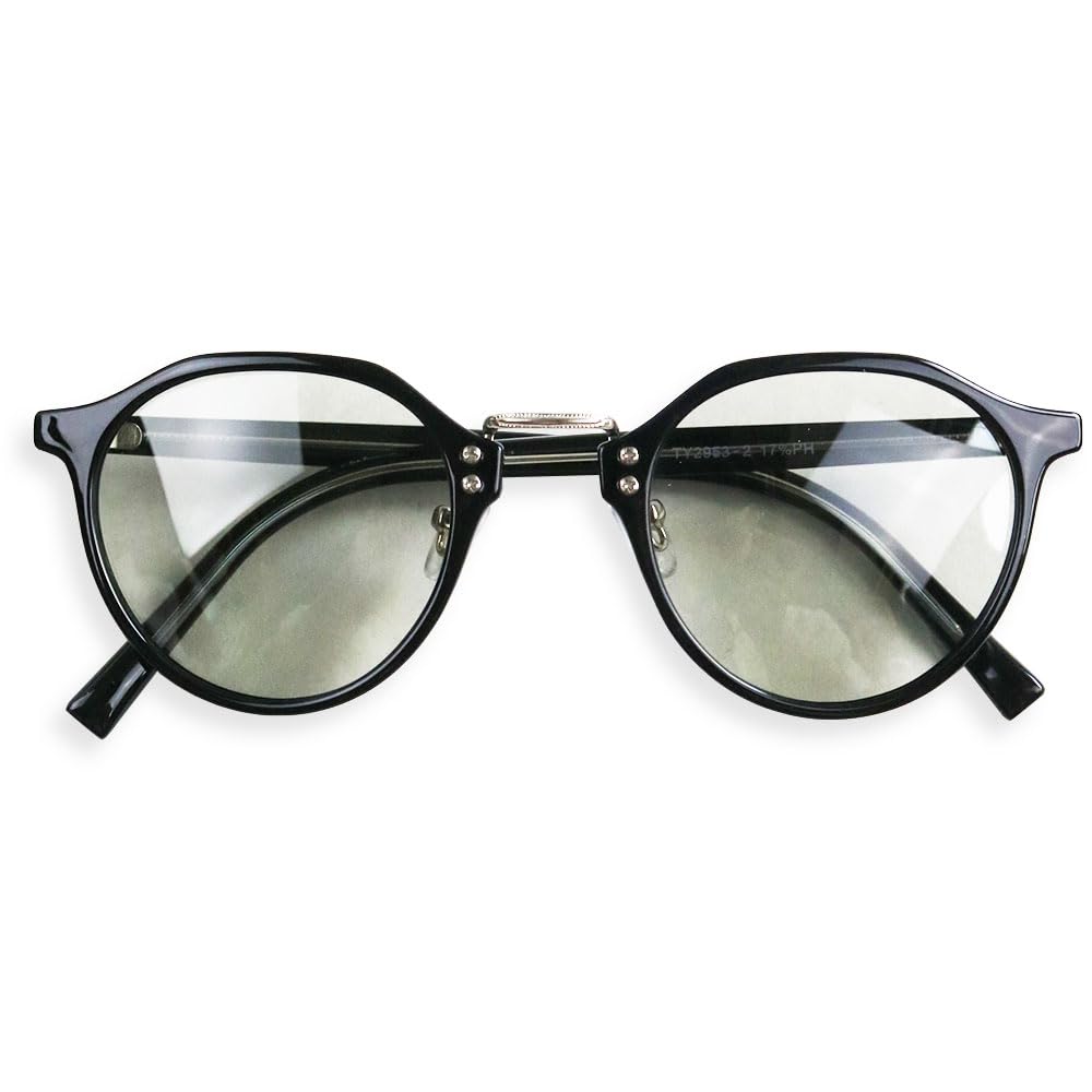 polarized photochromic Crown Panto polarized photochromic UV color for outdoor [Quintet] High-performance sunglasses, Boston, lenses, lenses,