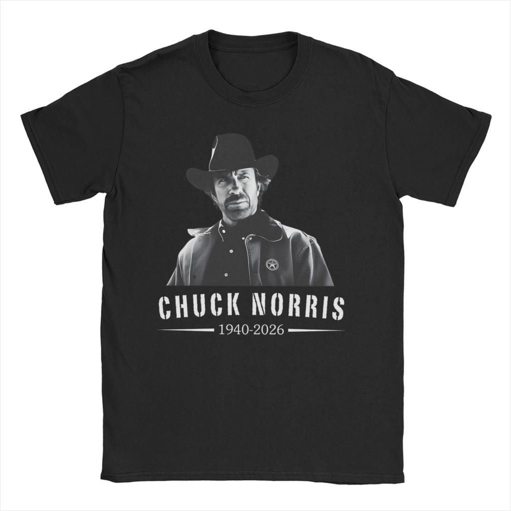 Erinnern Sie sich an Chuck Norris T-Shirts Für Unisex Unisex Baumwolle Lässig T-Shirt Rundhals T-Shirt Kurzarm Kleidung Sommer