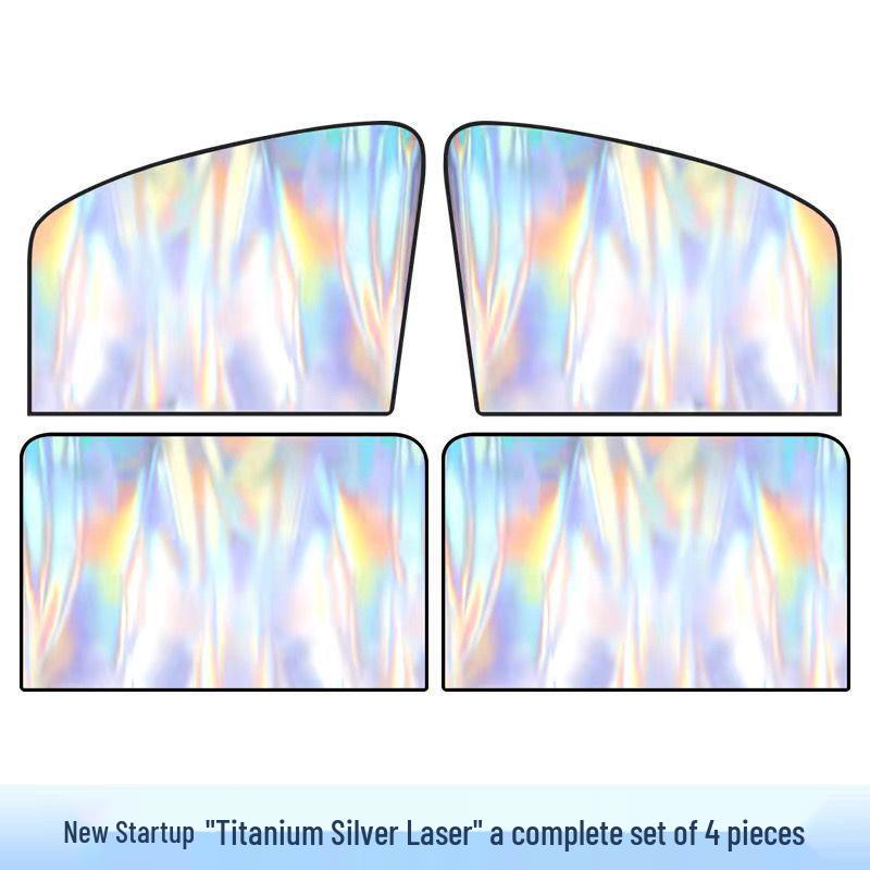 Car Window Sunshade Curtains with Strong Magnetic Hold - Heat Insulation, Sun Protection, Privacy for Children