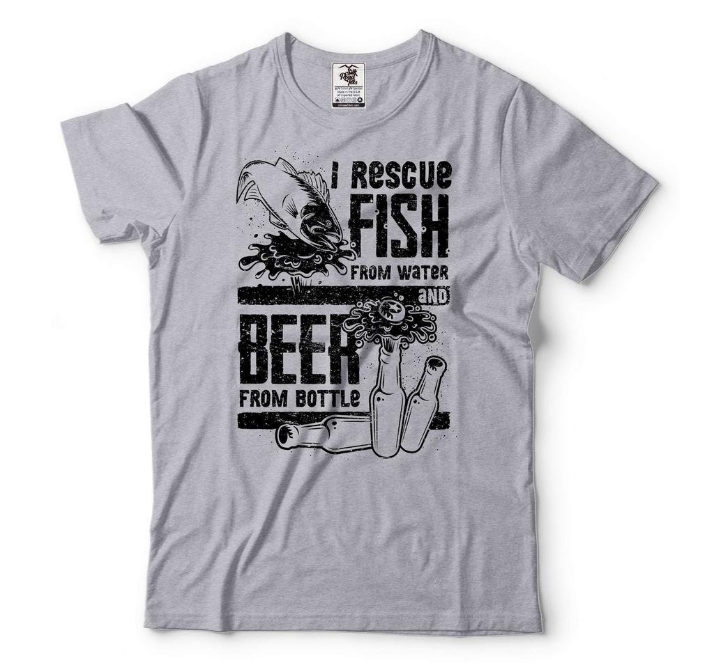 Fishing Shirt Funny Drinking Fishing Tee Drinking Beer Shirt Fathers Day Shirt