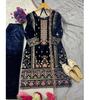 Women Bollywood Wear Velvet Sa;war Kameez Indian Designer Ethnic Party Top Tunic Salwar Suit