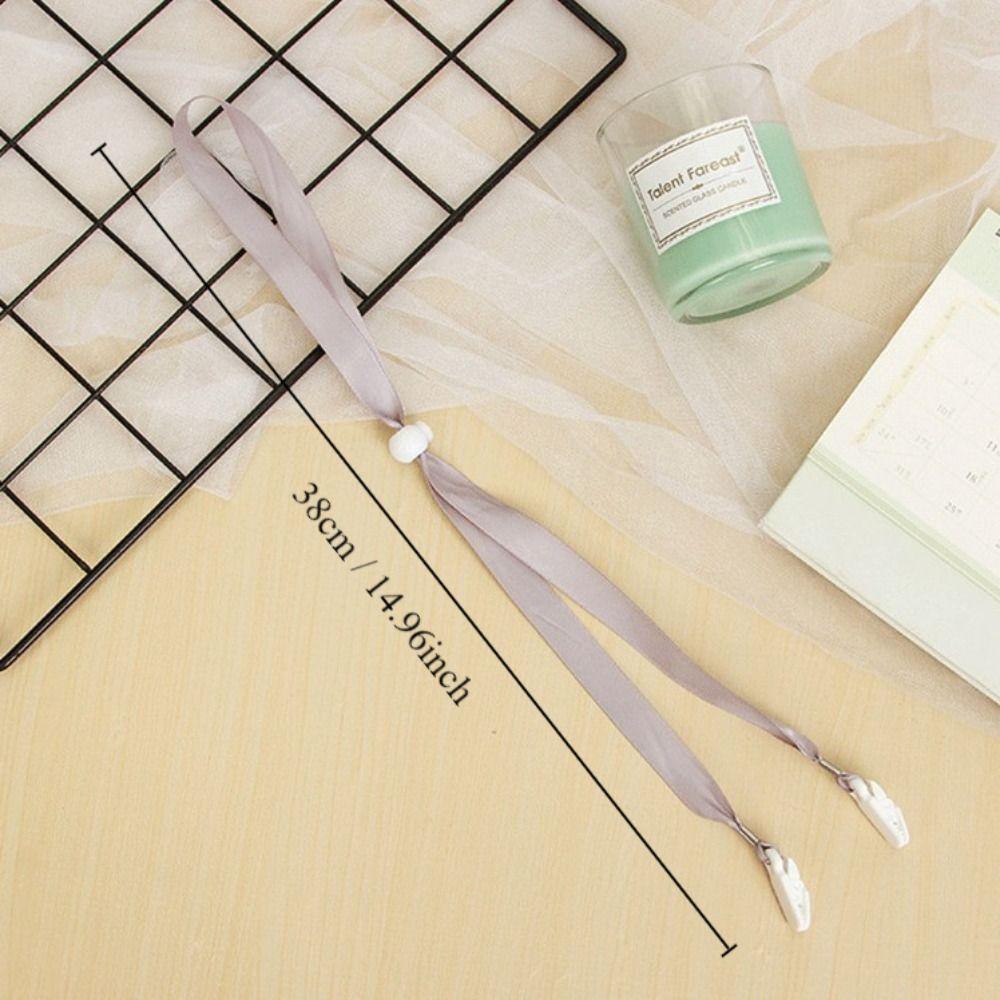 Anti-Lost Windproof Hat Strap Silk Ribbon Hat Chin Cord Portable Hat Windproof Rope  Hat