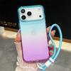 Luxury Dopamine Gradient Color Clear Acrylic Case For IPhone 17 Air 16 15 14 Plus 13 12 Pro Max Shockproof TPU Bumper Hard Cover
