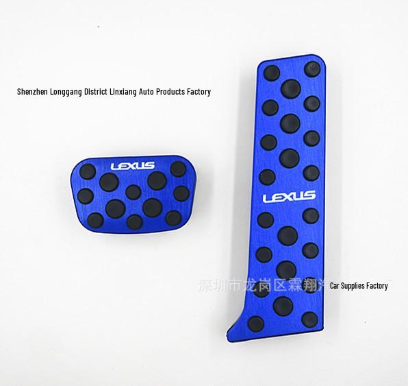 Compatible with 2019 Lexus UX: Aluminum Alloy Anti-Slip Accelerator and Brake Pedals.