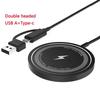 15W Magnetic Wireless Charger for iPhone - Aluminum Alloy Fast Charging Station with USB C Multi-Port Compatible Flash Charger for Apple Watch