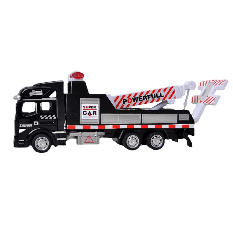 Children's Pull-Back Alloy Fire Ladder Truck Toy