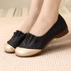 New Chinese Women's Shoes Mother Shoes Spring and Autumn Retro National Style Versatile Lazy Shoes Non-slip Casual Comfortable Shallow Mouth Si