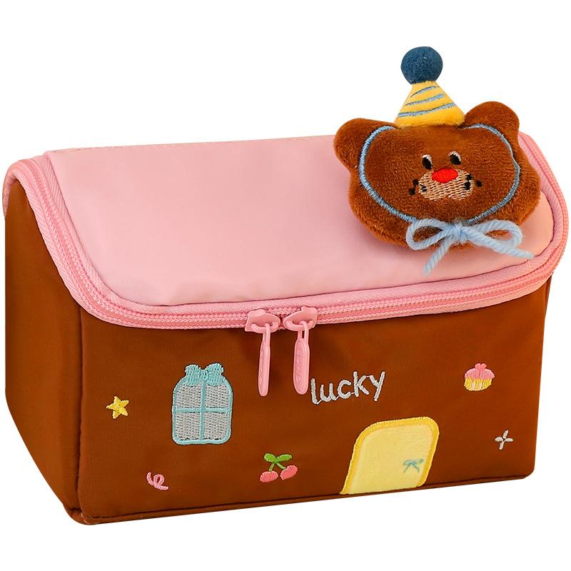 Small House Pencil Case Large Capacity Student Stationery Bag High Value Storage Bag Girls Classification Cosmetic Bag