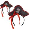Caribbean Pirate Headbands Festives Party Hair Hoop Adjustable Hairbands for Cosplay and Parties