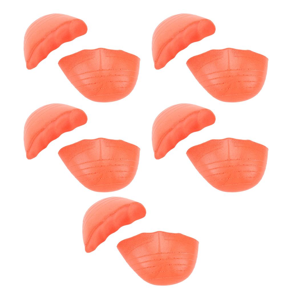 5 Pairs Round Toe Inserts Thickened PU Foam Shoe Size Reducer Non Slip Toe Cushion Filler for High Heels Sneakers Boots