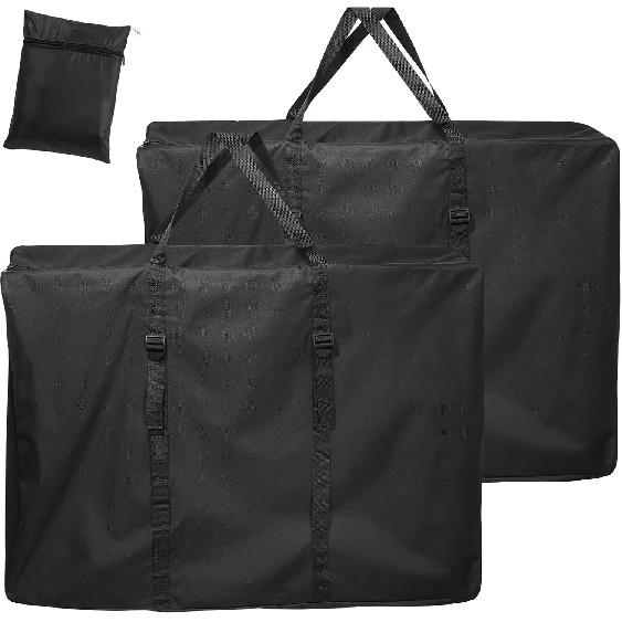 600D Christmas Storage Bag Folding Chair Storage Bag Extra Large Heavy Duty, With Zipper and Handle, Suitable for Folding Beds