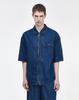 Jijelosongjio G-Zero Panther Denim Half Zip Shirt Blue Si3Jp821Bl
