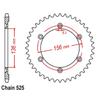 525 41T 42T 43T Motorcycle Rear Sprocket Gear For Suzuki DR 650 SE DR650SE 1996- XF650 Freewind 650 1997-2002