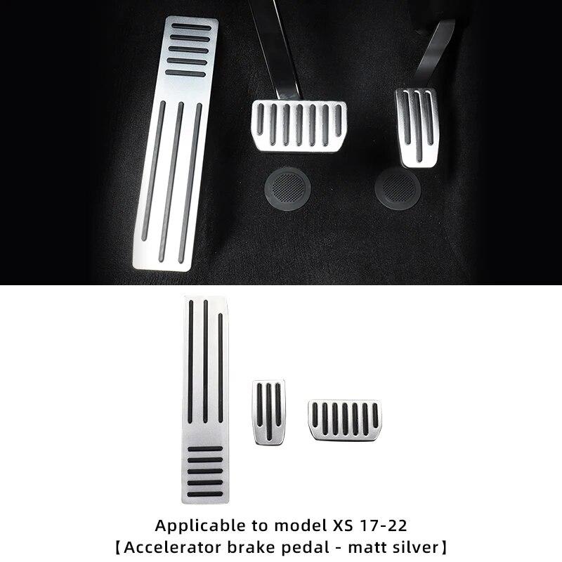 Aluminum Alloy Foot Pedal For Tesla Model 3 Model Y Accelerator Brake Pedal Rest Pedal Pads Mats Cover ModelXS 2023 Accessories