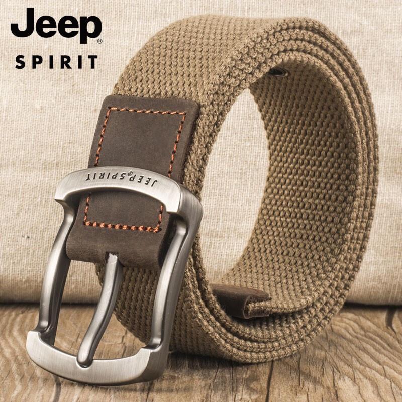 JEEP SPIRIT Herren Mode Canvas Gürtel