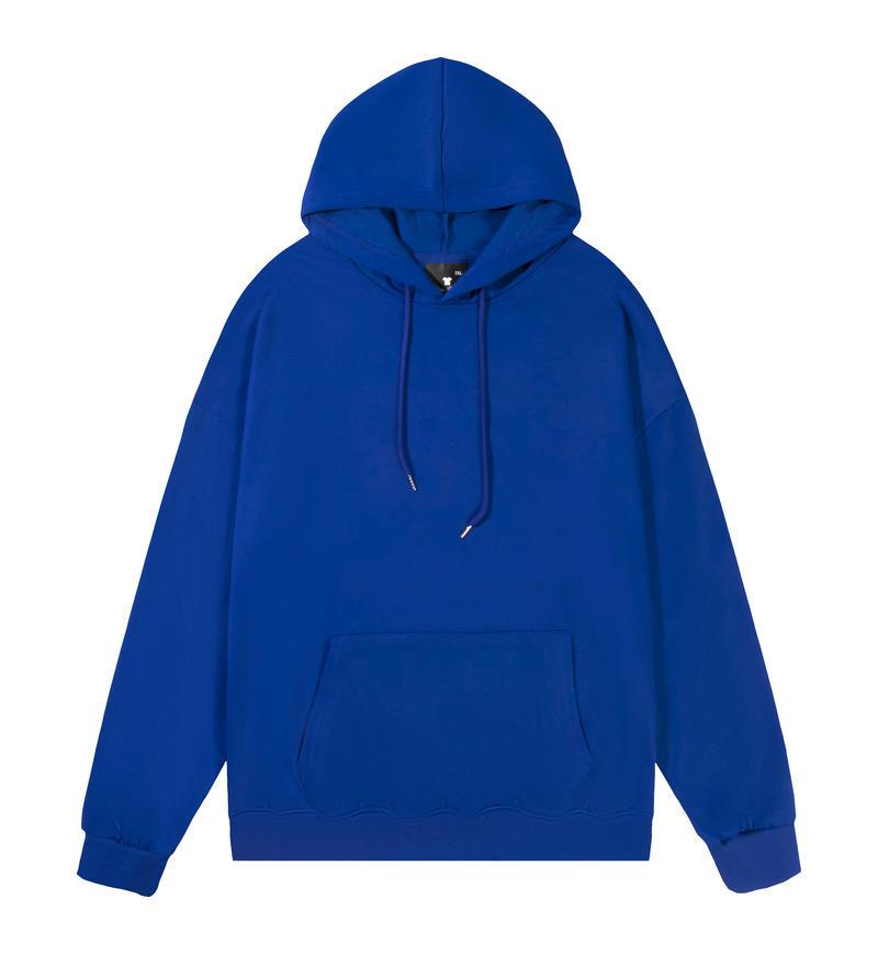 Euro Size Unisex Dropped Shoulder Twill Hooded Sweatshirt - Casual Versatile Style