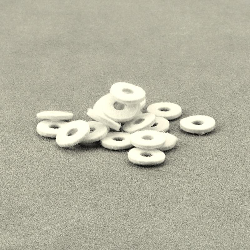 20Pcs Trumpet Felt Washer Cushion Washers Cork Pad Valves Replacement Parts Kits