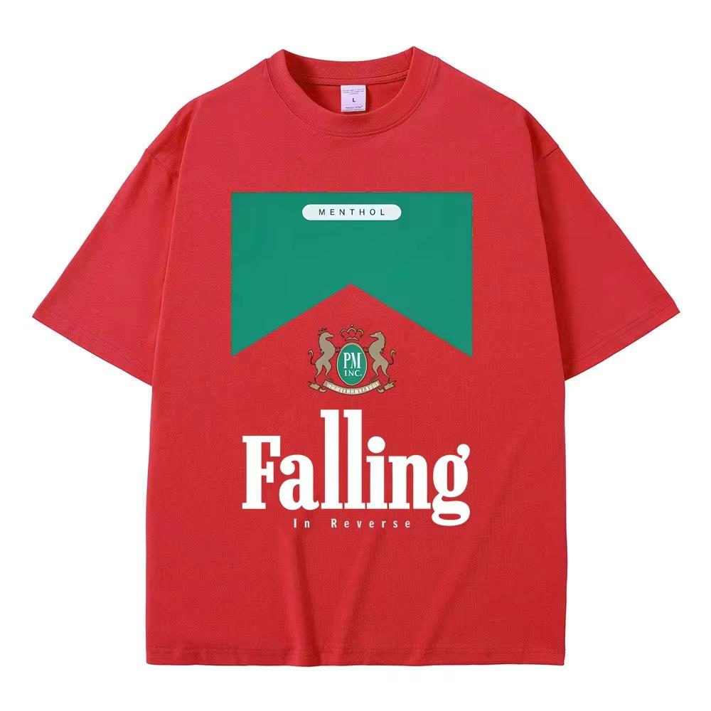 Falling In Reverse Graphic Tshirt Men Women Rock Fashion Fashion Tshirt Streetwear Summer Mens Casual Soft Cotton T Shirts
