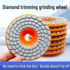 Tile Edging Grinding Disc for Sintered Stone, Glass, Marble, and Chamfering - Snap-on Angle Grinder Tool