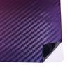 2Mx152cm 3D Carbon Fiber Purple Chameleon Vinyl Wrap Film Car Hood Bonnet Roof Wrapping Decals Sticker Sheets Air Release Free