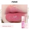 Novo Lip Oil Moisturizing and Nourishing Lip Gloss Transparent Lip Glaze Glass Lip Balm Anti-Chapping Lipstick Base with Fine Shimmer
