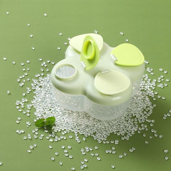 Milk Powder Box Portable Infant Milk Powder Dispenser with 4 Compartments No-Spill Kids Snack