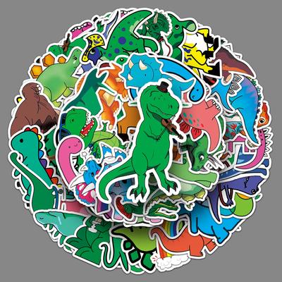 50 Cartoon Little Dinosaur Personalized Graffiti Children's Suitcase Laptop Refrigerator Car Creative Decoration Stickers