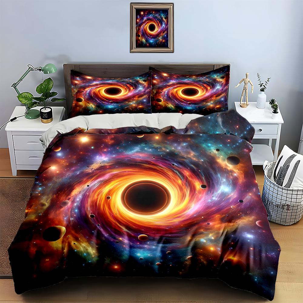 "Cosmic Black Hole" Bedding Duvet Cover Sets Duvet Covers Pillowcases Gifts (1 * Duvet Cover 2 * Pillowcases, Without Duvet Insert)