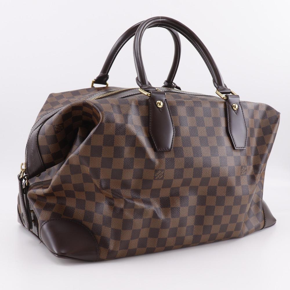 LOUIS VUITTON Vaslav Boston bag N41537 Brown Damier canvas unisex Used