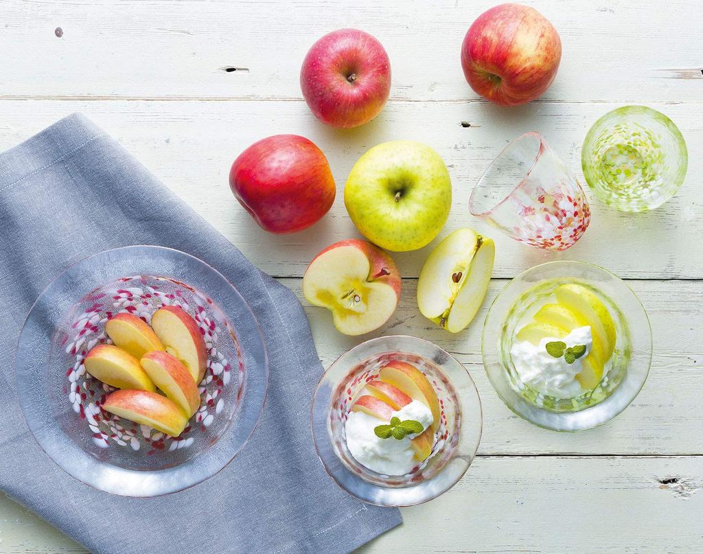 Aderia Tsugaru Glass Salad Akari Apple Made In Stylish Glass Perfect for Cooking or As a Kitchen Perfect for or Any A Perfect Gift for Couples or