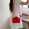 Suede bag autumn and winter new simple and versatile small handbag zipper niche high-end shoulder messenger bag