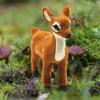 1Pcs Simulation Plush Animal Cute Sika Deer Reindeer Xmas Home Decor Standing Ornament Christmas Elk Scene Arrangement Props