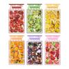 4 Sheets Fruit Theme Flat Stickers, Fresh Cute Style Journal Decor, Diary Album DIY Collage Material