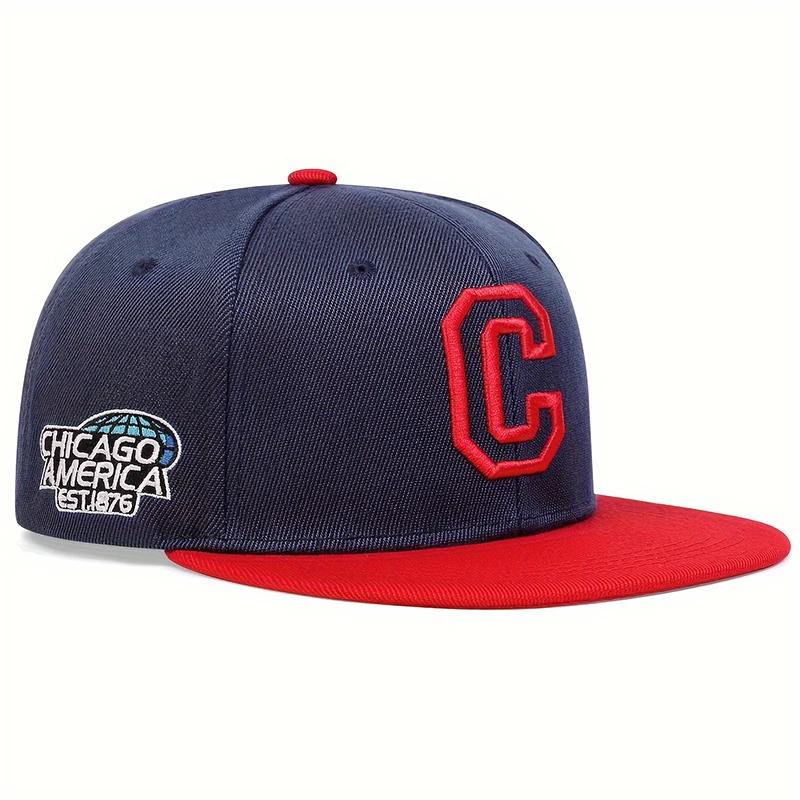 

Unisex CHICAGO Embroidery Baseball Cap Cotton Snapback Hats Adjustable Hip Hop Sport Hat Men Women Outdoor Sun Hats Trucker Caps тёмно-синий