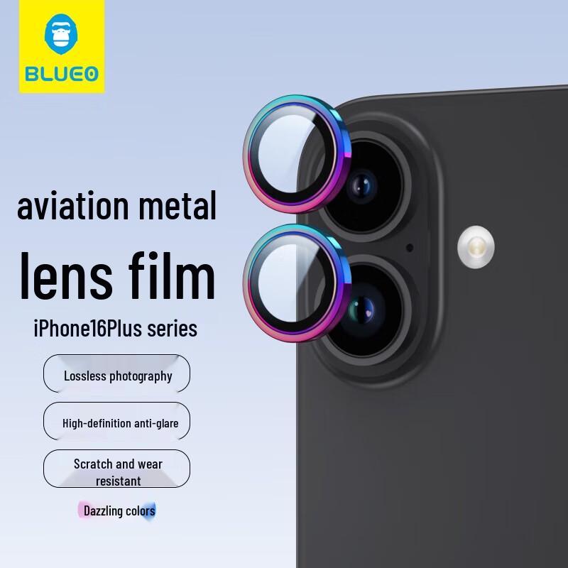 Blue Gorilla iPhone 16 Plus Dazzling Lens Protector