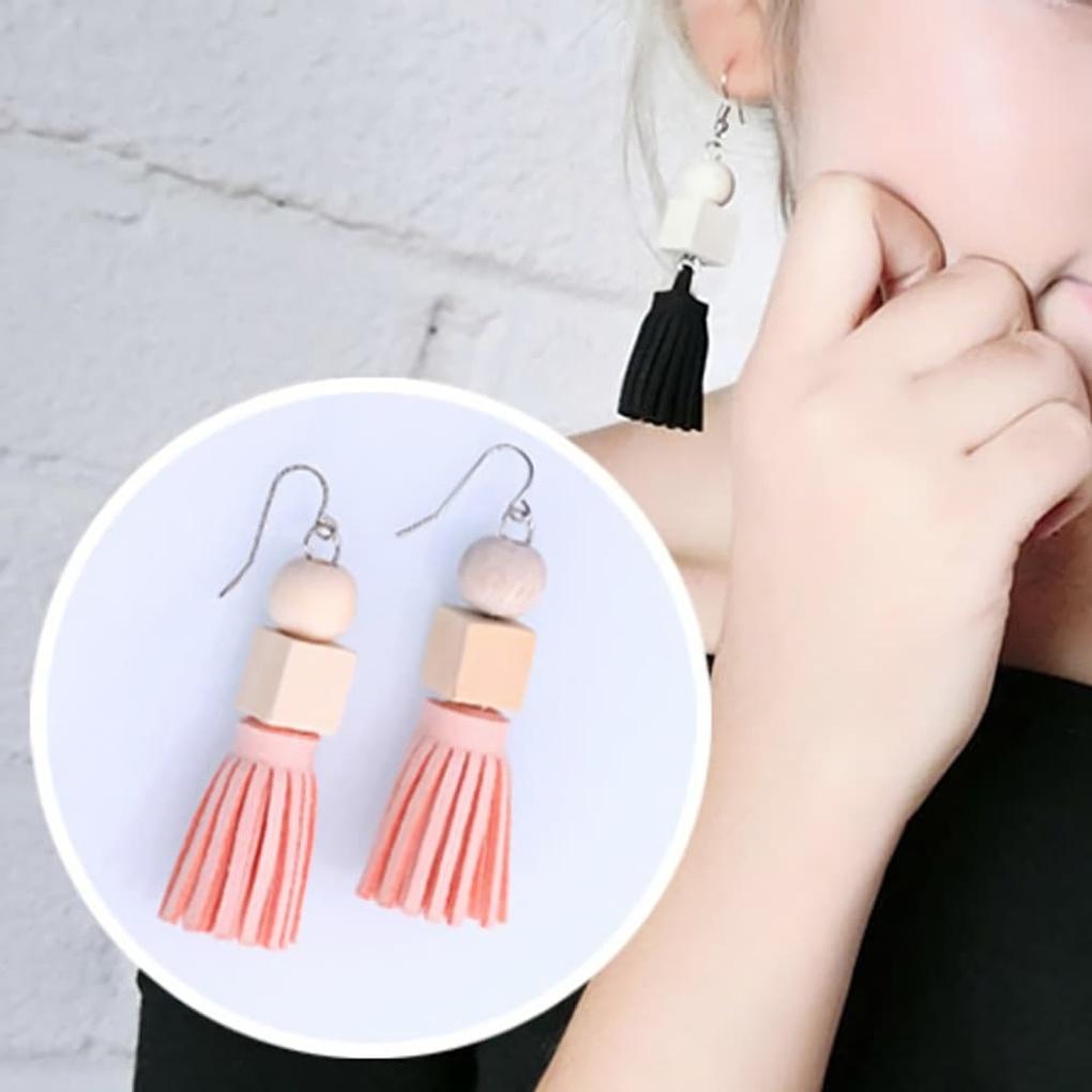 Earrings, Chain Earrings, Simple, Lovely, Spring, Mini, Tassel, Point
