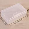 Transparent Rectangular Plastic Storage Box Organizer Stickers Box Desktop Container Washi Tape Stickers Box Art Case Stationery