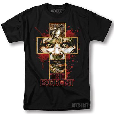 Maglietta L'Esorcista Halloween Horror Film Classico Design Grafico Vintage Maglietta