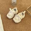 Youth style shoes Kids Breathable Mesh Lace-Up Sneakers Girls Boys Soft Rubber Sole Non-Slip Casual Dad Shoes