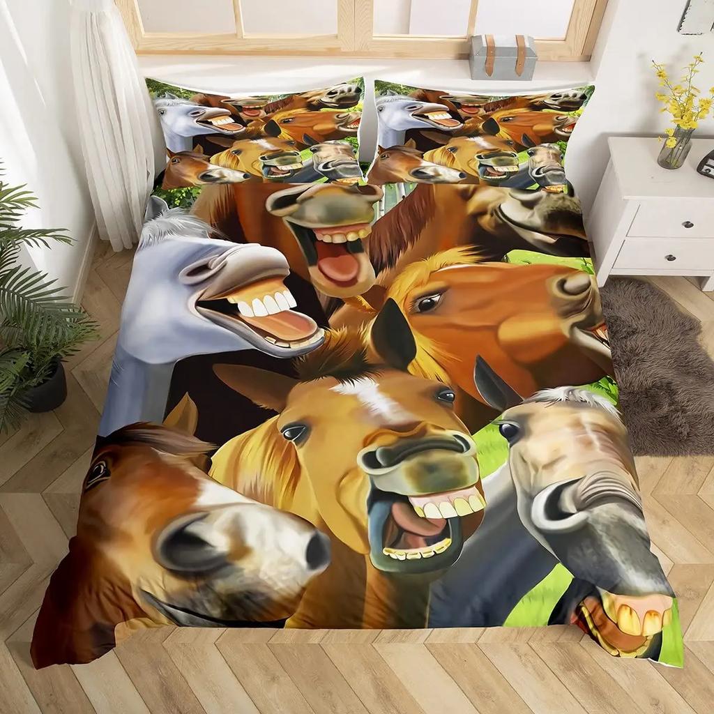 Western Cowboy King Queen Duvet Cover Black Shotgun Bedding Set For Kids Teens Adults Exotic Retro Style 2/3Pcs Soft Quilt Cover