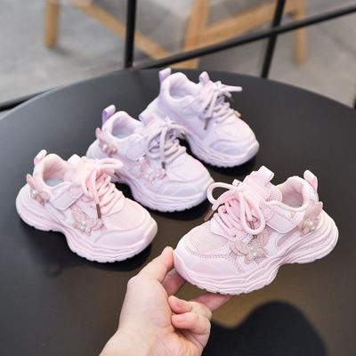 Nuovi Arrivi Primavera/Autunno Scarpe Chunky da Papà per Bambini, Sneakers da Ragazza con Rete Traspirante, Scarpe da Corsa Casual e Calzature Stile Principessa per Bambini.