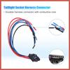 ACROPIX Tail Light Wiring Harness for Mini Cooper F55 F56 F57 Tail Lamp Connector Harness Bulb Socket Harness Connector 63217361305 Tail Light Wire
