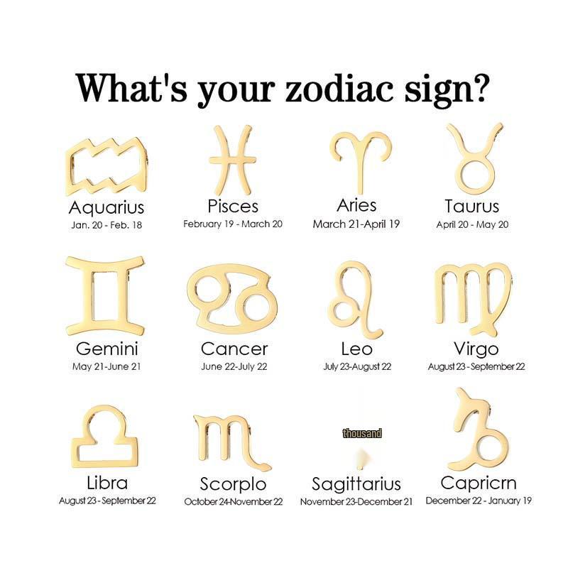 

Набор подвесок из нержавеющей стали «Двенадцать созвездий»