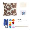 16x16 '' Punch Embroidery with Pattern, Yarns, Making Tools for Rug Pillowcase W/