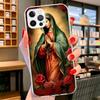 Virgin De Guadalupe Virgen Mary Cover Phone Case For iPhone 16 17 Air 15 14 Pro Max 16E Phone Case 13 Mini 12 11 7 SE 8 Print Pa