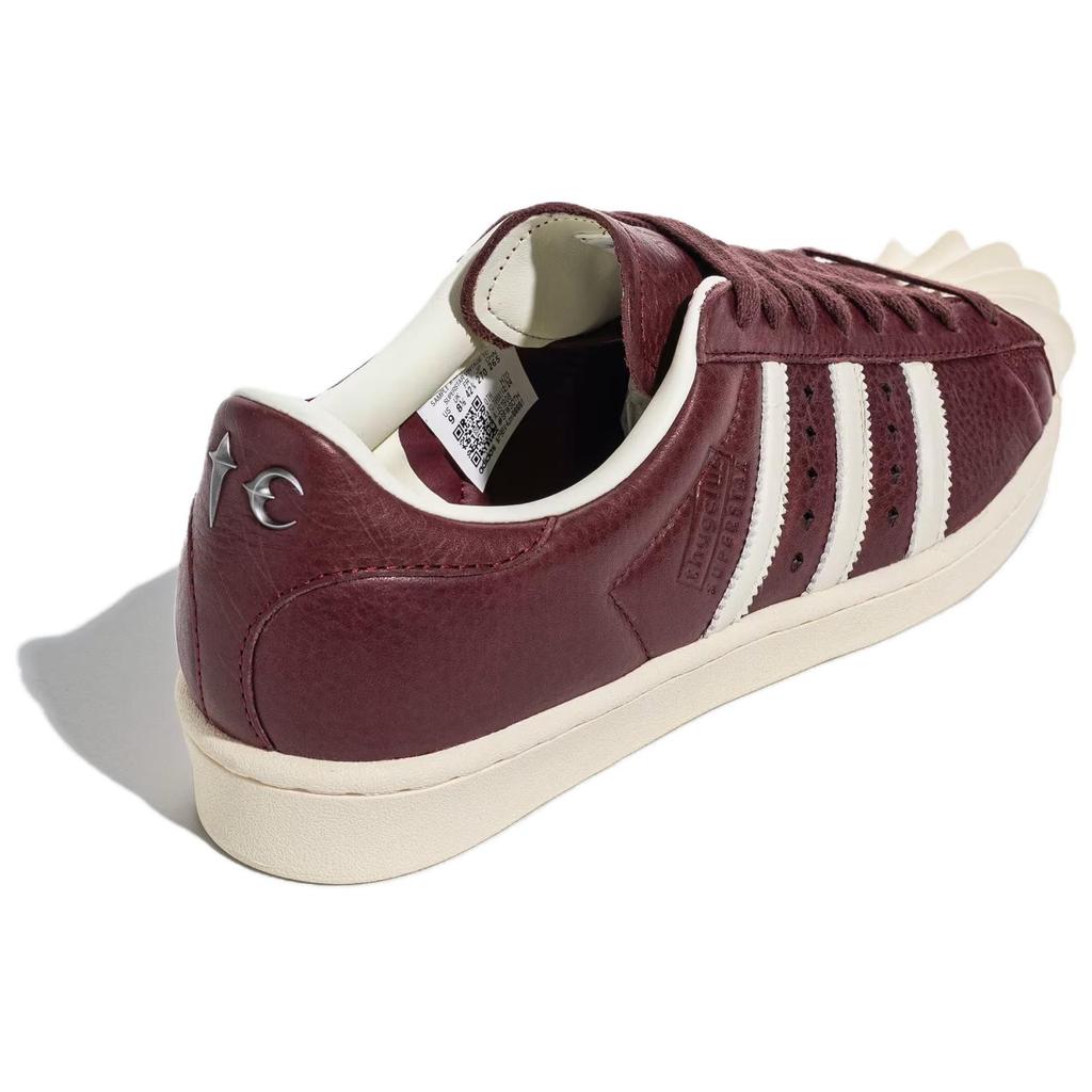 Adidas Originals Thug Club X Superstar Comfortable Versatile Durable Low-Top Sneakers Unisex Sneakers Burgundy JS1908