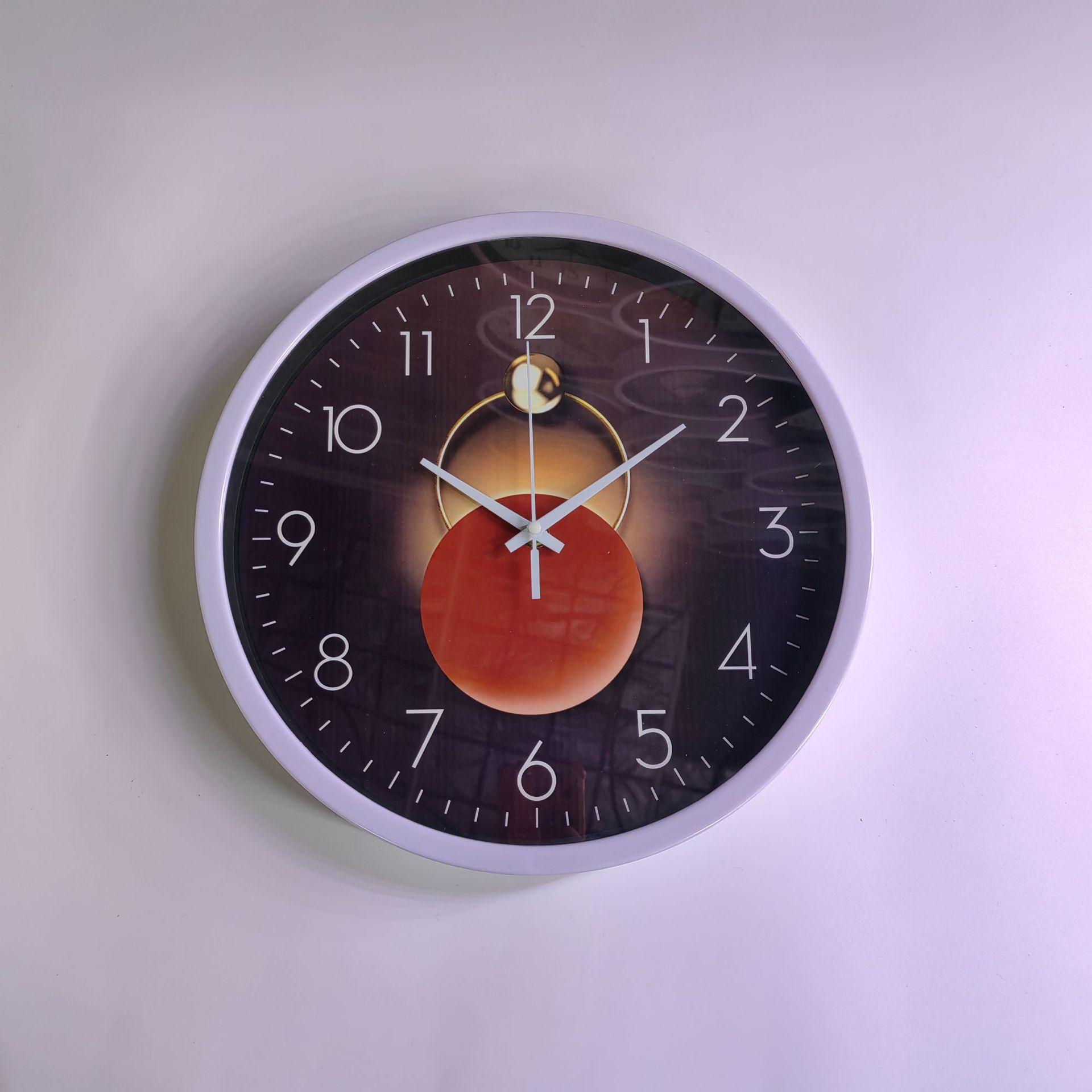 

Настенные часы в стиле легкой роскоши, часы для гостиной и спальни, креативные модные часы, украшение, бесшумные простые кварцевые часы, 12 дюймов 30 см 30cm