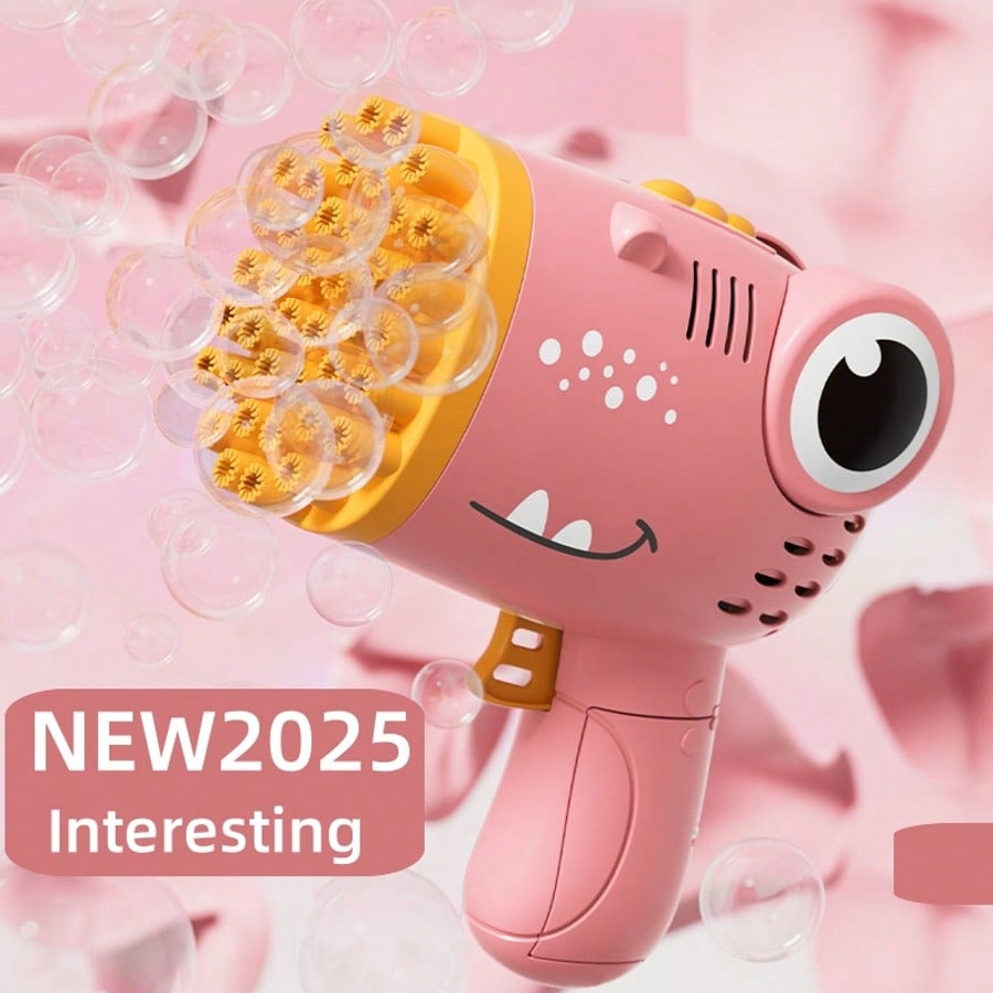40 Hole Children's Electric Bubble Gun Toy, A Large Number Of Colorful Bubbles, Suitable For Parties, Birthdays Outdoor Entertainment,Liquid Included.
