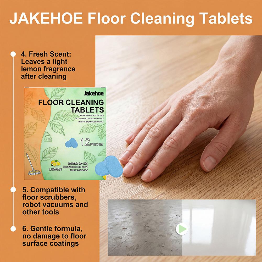 Multi-surface Floor Cleaning Sheets Space-Saving High-traffic Living Room Floors
